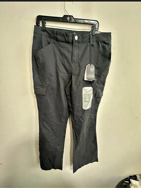 1822 Denim Cargo Bootcut Pants Black Size 16